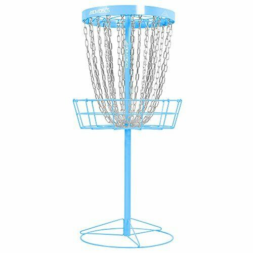 Pro 24-chain Disc Golf Basket - Light Blue