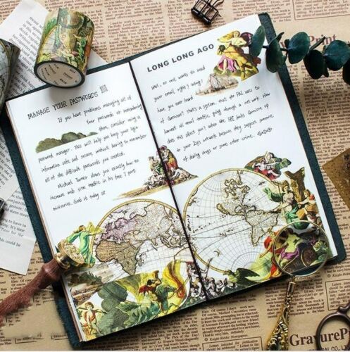 Medieval Style Washi Paper Tape Diary Album Decorative Scrapbook Stickers 5m