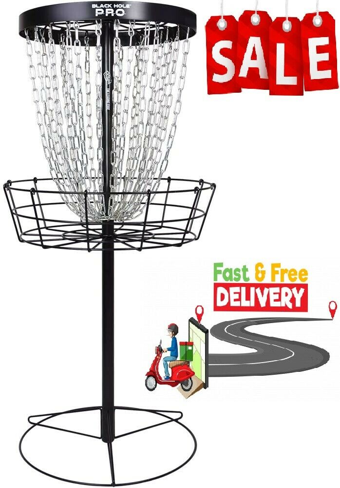 Mvp Black Hole Pro 24-chain Portable Disc Golf Basket Target