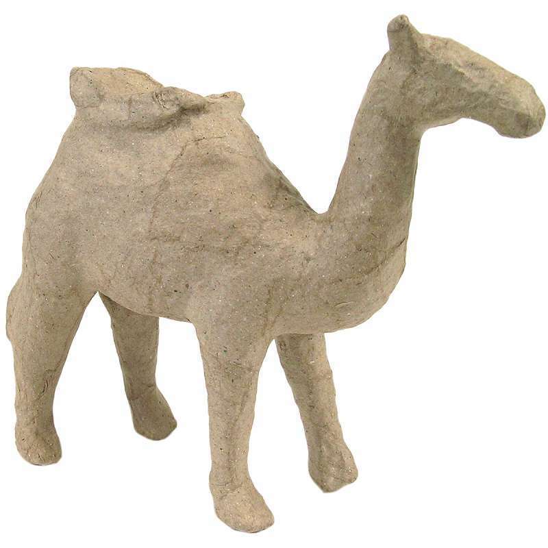 Paper-mache Figurine 4.5" Camel 499990432029