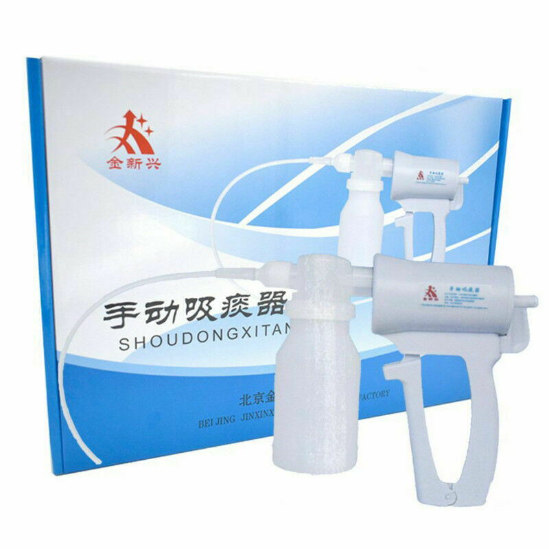 Medical Sputum Aspirator Manual Portable Suction Pump Hand Patient Use