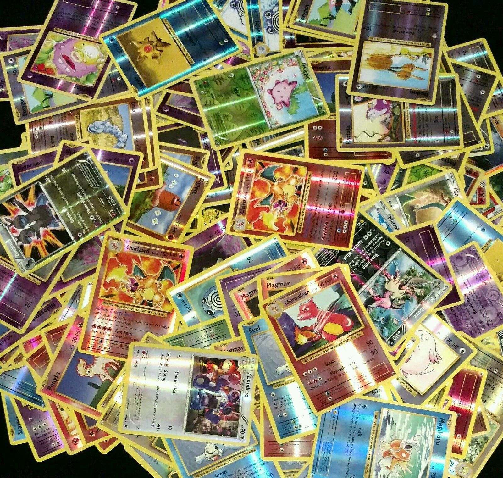 10x Different Pokemon Cards Lot (guaranteed Rare + Holo / Reverse Holo) Xy Sets