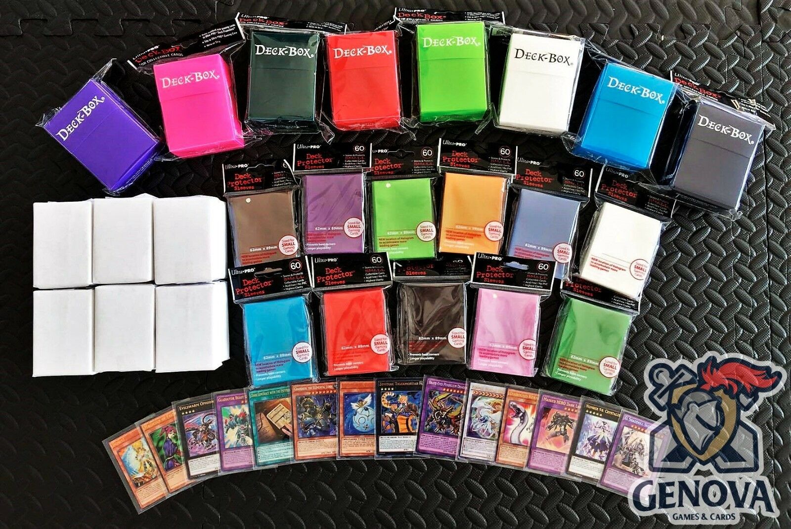 Yugioh 100 Card Lot Guaranteed Foil Card Deck Box + Sleeves Included!
