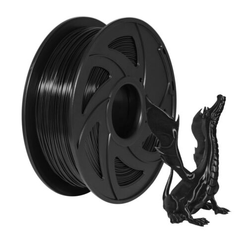 3d Printer Filament Petg Filament 1.75mm 2.2lbs(1kg) Spool Black  Us Stock