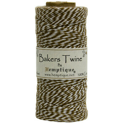 Hemptique-hemptique Cotton Baker's Twine Spool 2-ply 410'-light Brown
