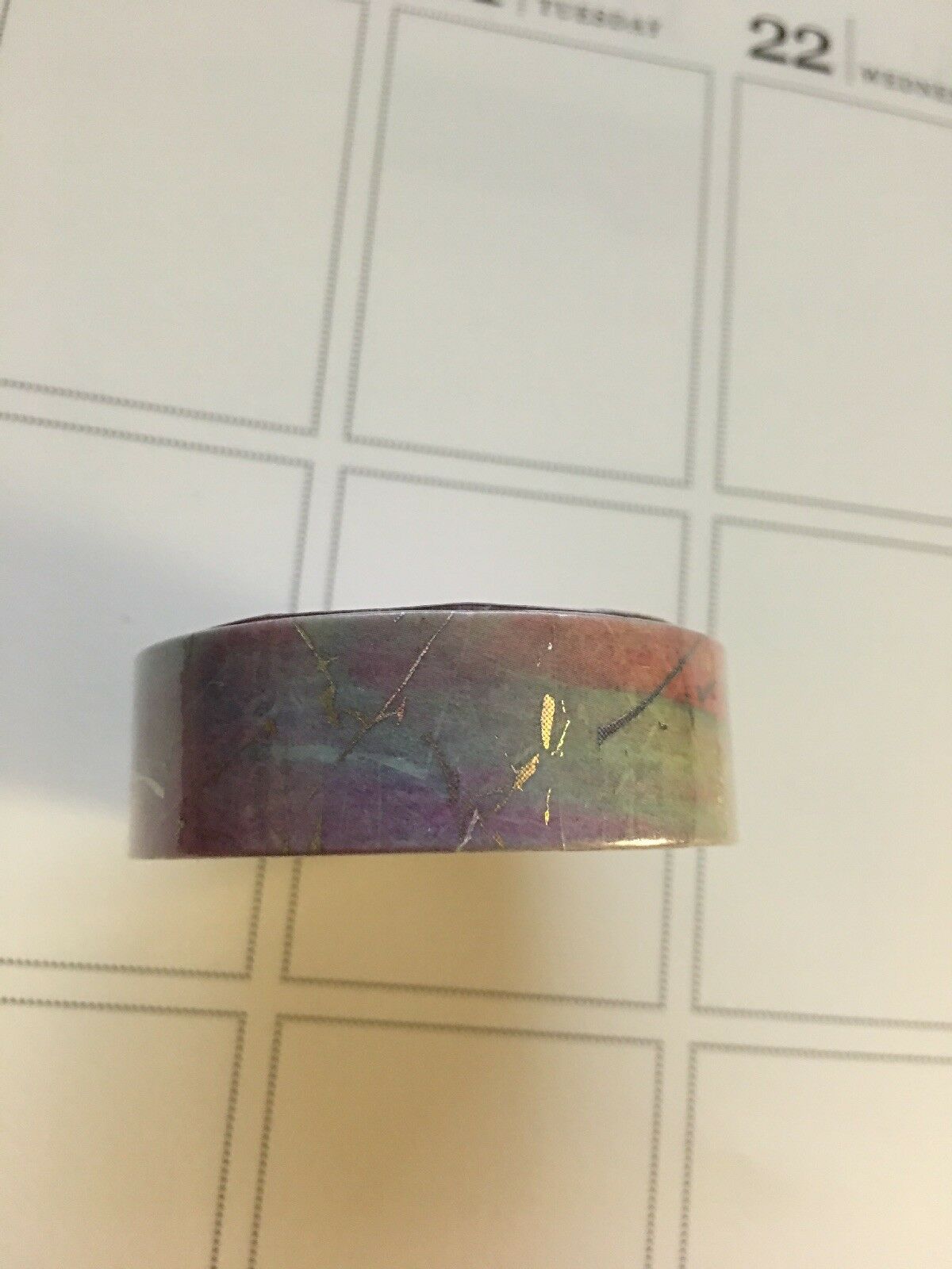 Simply Gilded Oops Rainbow Marble With Holo Foil 15mm Washi Tape