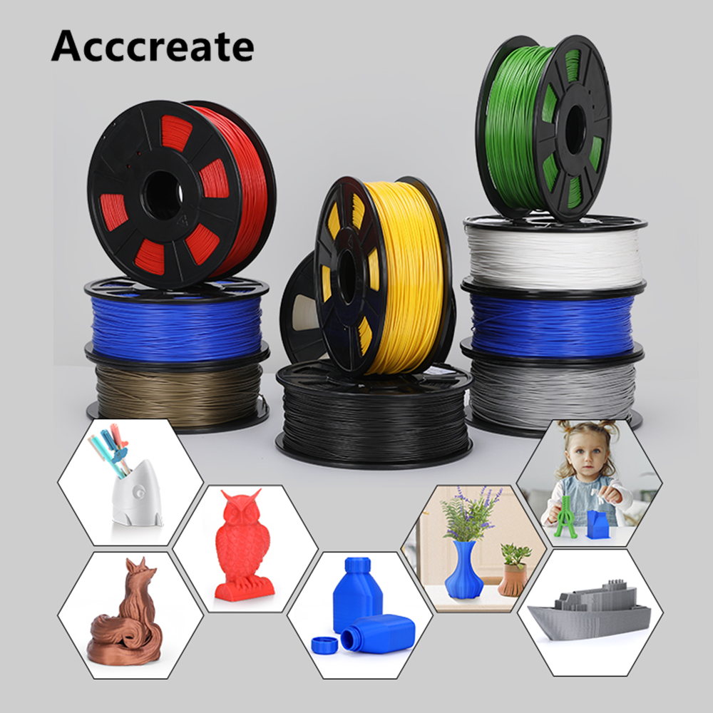 Acccreate 1kg 1.75mm Pla Filament For Creality Ender 3 Pro Cr-10s 3d Printer