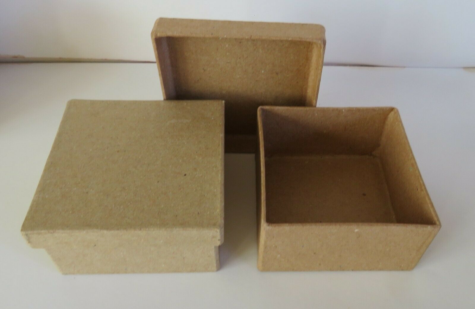 Darice Paper Mache Box 3 X 3 X 1.50" Diy Craft Storage Decorate Package (1) Box