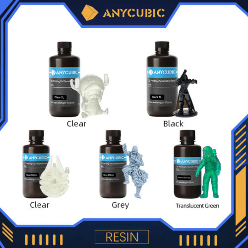 Anycubic Resin 500ml / 1l 405nm Uv Sensitive Rigid Resin For Lcd 3d Printers Us