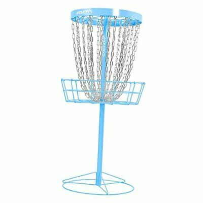 Pro 24-chain Disc Golf Basket Light Blue