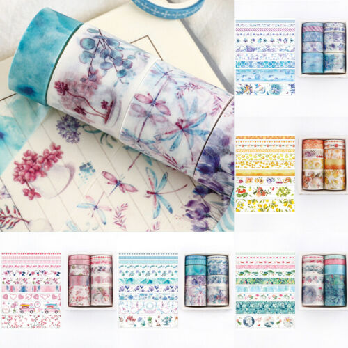 10pcs Washi Tape Set Masking Cute Stickers School Stationery Diy Diary Supplies