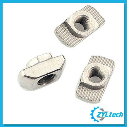 100x Zyltech Hammer Nuts (t-slot) For 2020 Aluminum Extrusion - M4 Or M5