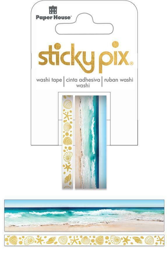 2 Rolls Beach Ocean  Washi Tape Decorative Planner Papercraft Summer Diy Craft