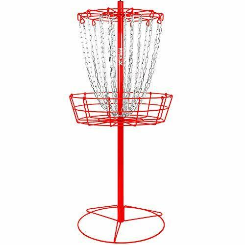 Remix Double Chain Practice Basket For Disc Golf - Choose Your Color Red